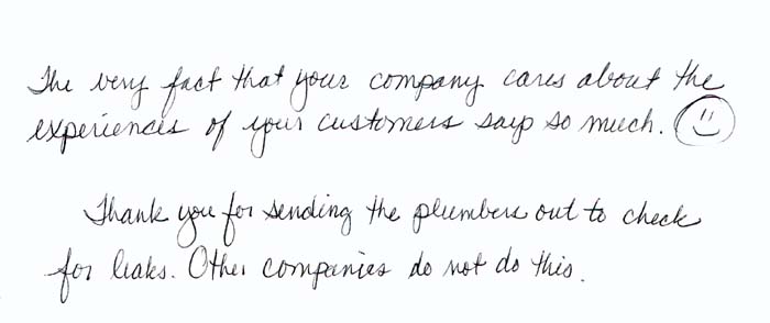 testimonial letter #361 in Sugar Land for Dawson Foundation Repair