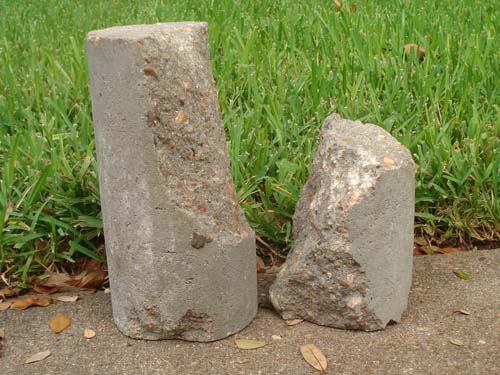 Pressed piles are often damaged during installation.