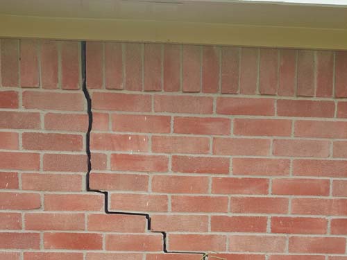 Exterior Brick Crack