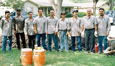 One of our professional foundation repair crews