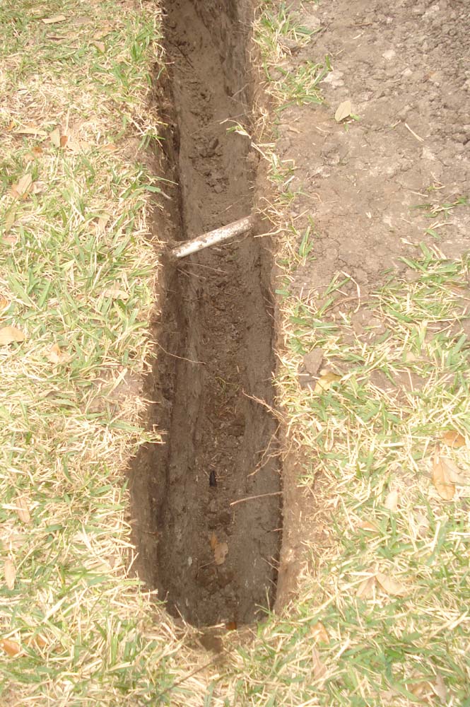 Water sprinkler line - Dawson Foundation Repair