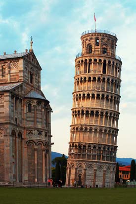 The Leaning Tower of Pisa illustrates the need for stable support under the foundation
