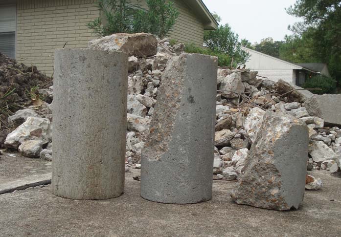Hydraulic pressure, tree roots, and underground roots can destroy concrete cylinders and render the stack of piles ineffective.