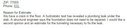 Home Foundation Cracks in the Houston area.