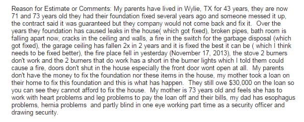Home Foundation Problems in Wylie, Texas.