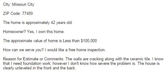 Houses that are unlevel in both the back and front have a foundation settlement problem.