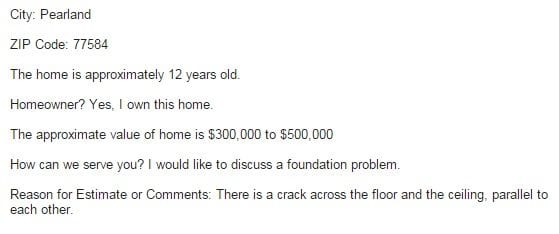 Most houses in the Pearland area will begin to show foundation damage between 10 and 20 years of age.