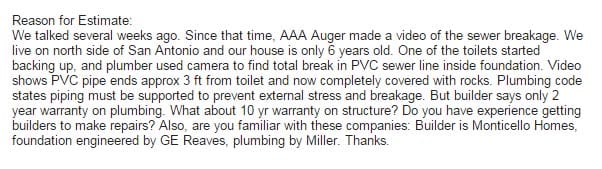 Foundation Cracks and Plumbing Issues in San Antonio homes.